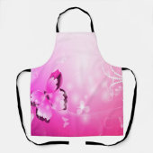 Tablier Papillon magenta (Recto)