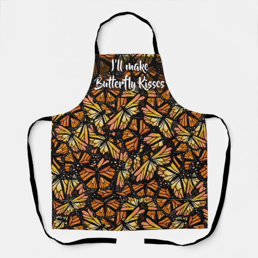 Tablier Papillon Monarque Baisers Apron (Recto)