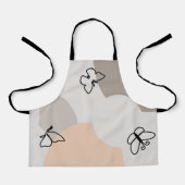 Tablier Papillon pastel beige (Recto)