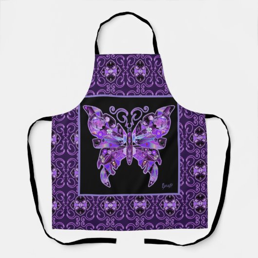 Tablier Papillon pourpre 31 (Recto)