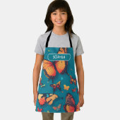 Tablier Papillon Retro Coloré Motif personnalisé (Insitu)