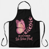 Tablier papillon rose poitrine octobre (Recto)