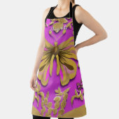 Tablier Papillon rose-rose-rose-rose-rouge Nom personnalis (Insitu)