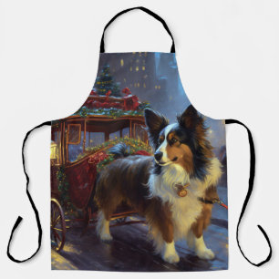 Tablier Papillon Saison de Fêtes de Noël