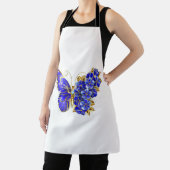 Tablier Papillon saphir à fleurs (Insitu)