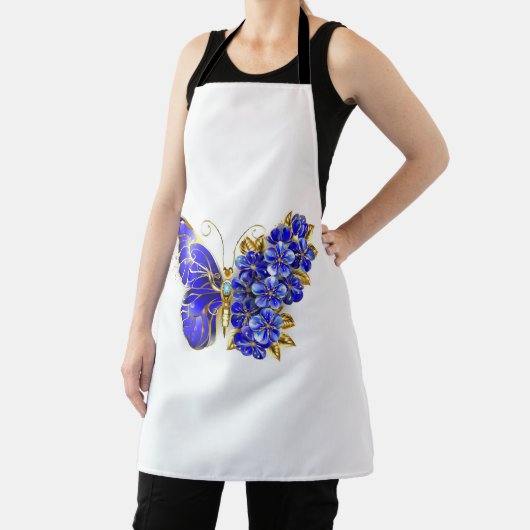 Tablier Papillon saphir à fleurs (Insitu)