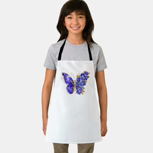 Tablier Papillon saphir à fleurs (Insitu)