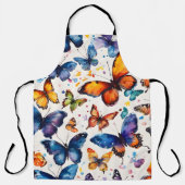 Tablier Papillons à l'aquarelle  (Recto)
