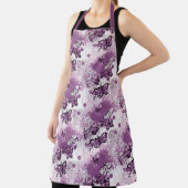 Tablier Papillons d'aquarelle violet Motif Fille mignonne (Insitu)