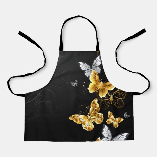 Tablier Papillons d'or et de blanc (Recto)