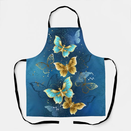 Tablier Papillons dorés (Recto)