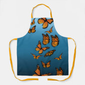 Tablier Papillons Monarch Ombre Bleu (Recto)