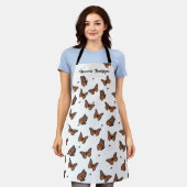 Tablier Papillons Monarque Botanique Élégant Whimsical (Porté)