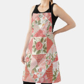 Tablier Papillons rose Patchwork sans couture (Insitu)