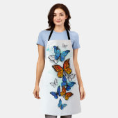 Tablier Papillons volants Morpho et Monarch (Porté)