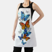 Tablier Papillons volants Morpho et Monarch (Insitu)
