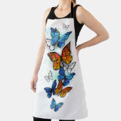 Tablier Papillons volants Morpho et Monarch (Insitu)