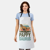 Tablier Pappysaurus Drôle Dinosaure Vintage Chemise Couche (Porté)