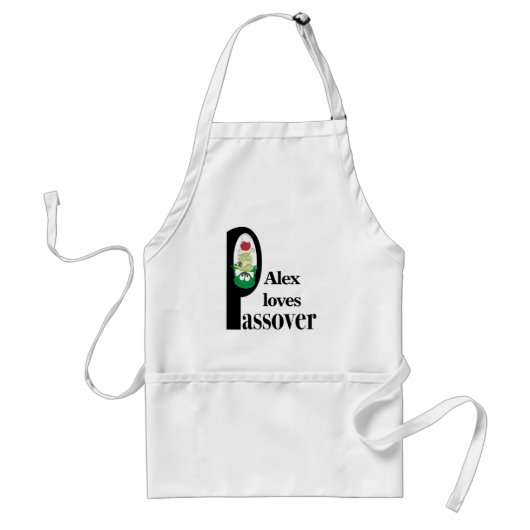 Tablier Pâque "P est pour Pâque" Apron standard (Devant)