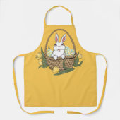 Tablier Pâques Lapin Apron Lapin Pâques Panier Apron (Recto)