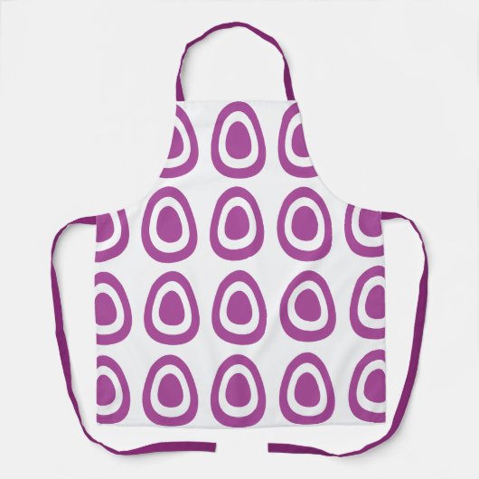 Tablier Pâques Violet Œufs de Pâques Pâques (Recto)
