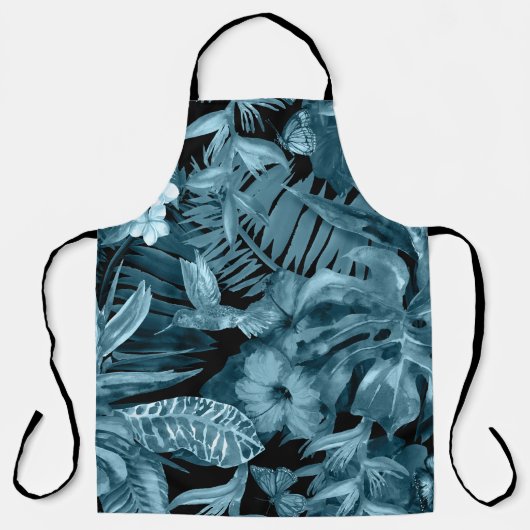 Tablier Paradis de l'aquarelle tropicale : Fleur de la jun (Recto)