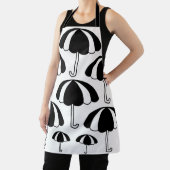 Tablier Parapluie noir et blanc mignon (Insitu)