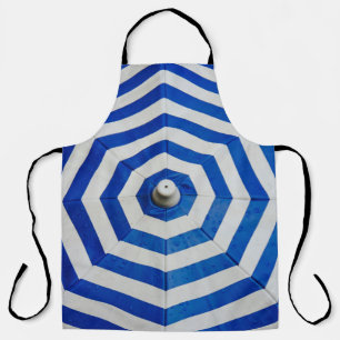 Tablier Parapluie rayé ouvert