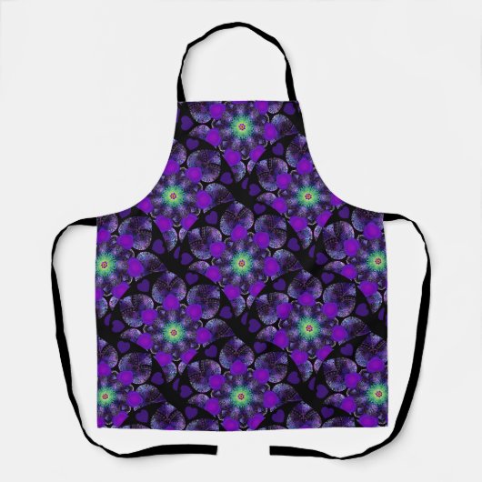 Tablier Parapluie violet & coeurs .7 (Recto)