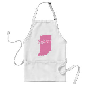 Tablier Parc adulte de l'État rose de l'Indiana