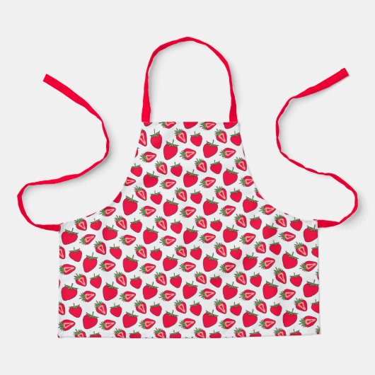 Tablier Parc de fraises Montessori pour enfants (Recto)