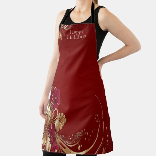 Tablier Parc de vacances Red Gold Floral (Insitu)