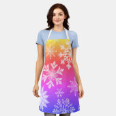 Tablier Parc d'hiver de Snowflake - Cuisine de vacances et (Porté)