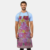 Tablier Parc floral rose de Peachy (Porté)