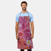 Tablier Parc floral Rose du coucher du soleil (Porté)