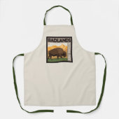 Tablier Parc national des Badlands | Buffalo (Recto)