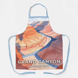 Tablier Parc national du Grand Canyon aquarelle voyage