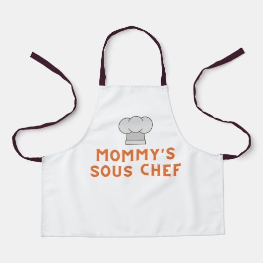 Tablier Parc pour enfants | Sous-chef de maman (Recto)