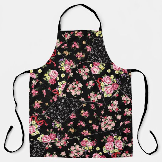 Tablier Parcelle sans couture de joli design floral (Recto)