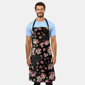 Tablier Parcelle sans couture de joli design floral (Porté)