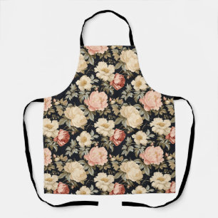 Tablier Parchemins de style victorien rose