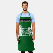 Tablier Parcours BBQ de golf personnalisé - Cadeau Golfeur (Porté)