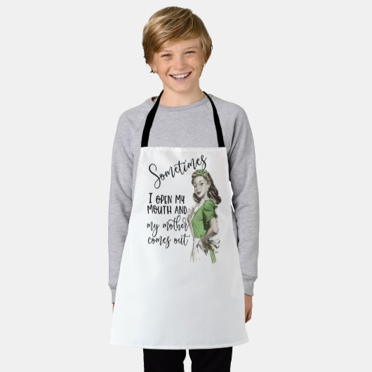 Tablier Parfois, J'Ouvre Ma Bouche (Porté)