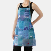 Tablier Paris Blues Moderne peinture Cityscape (Insitu)