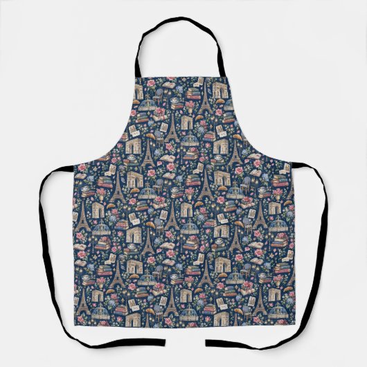 Tablier Paris Dark Icons Chic Design (Recto)