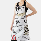 Tablier Paris mode et glamour sans couture motif (Insitu)