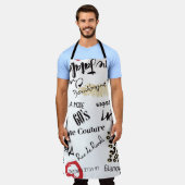 Tablier Paris mode et glamour sans couture motif (Porté)