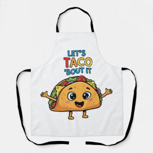 Tablier Parlons Taco – Jeu de mots drôle sur le taco 