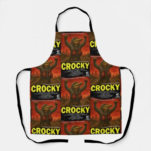 Tablier Parodie de film classique Crocky (Recto)