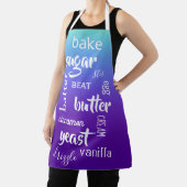 Tablier Parole de cuisson turquoise à violet (Insitu)